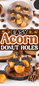 acorn donut holes for fall