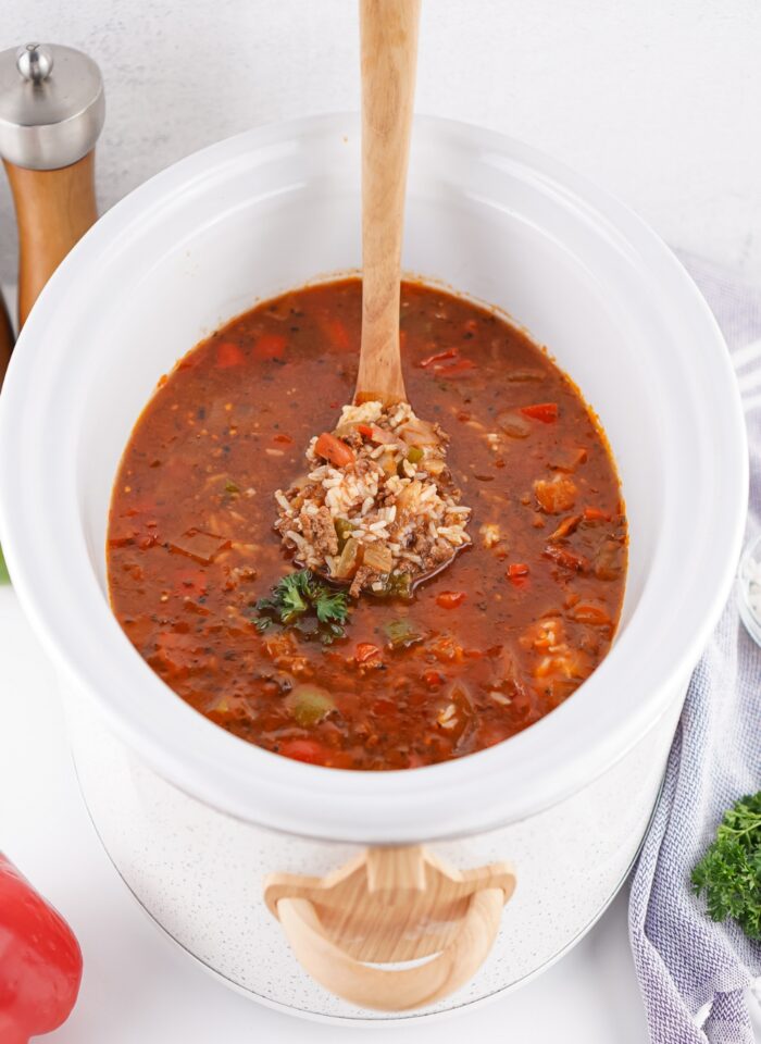 Crockpot Stuffed Pepper Soup