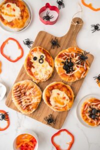 halloween mini pizza