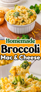 homemade broccoli macaroni and cheese