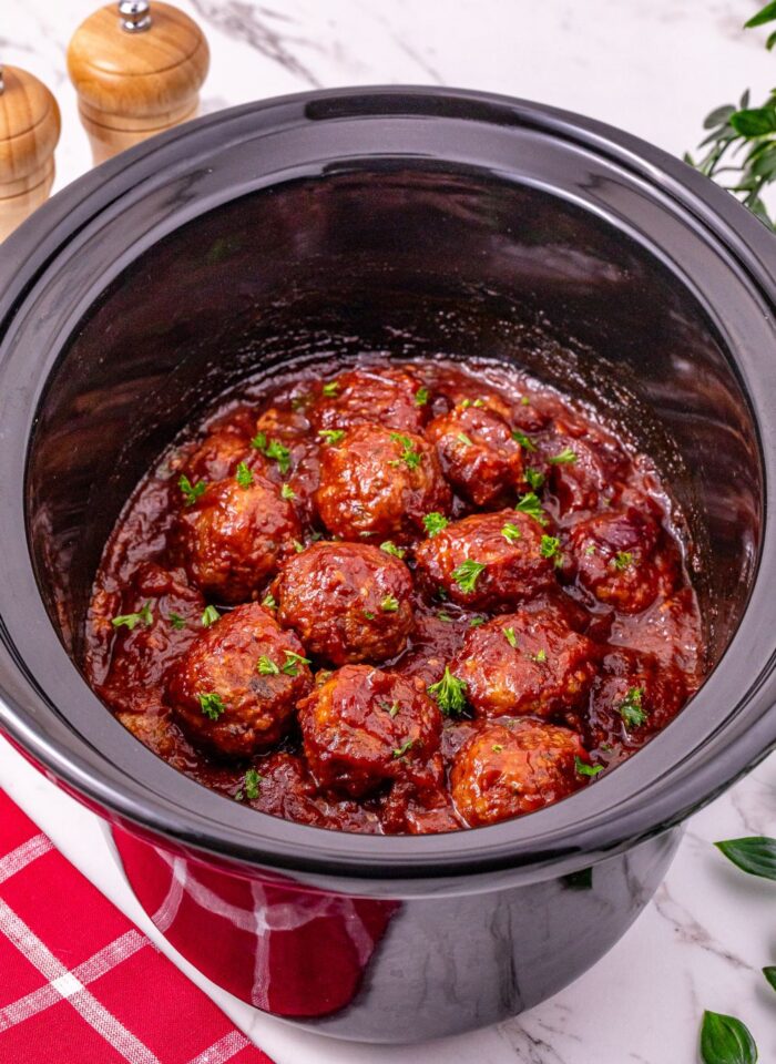 Crockpot Cranberry Meatballs