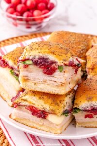 cranberry turkey sliders