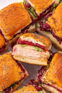 cranberry turkey sliders