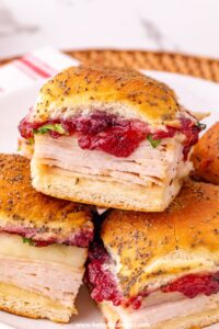 cranberry turkey sliders