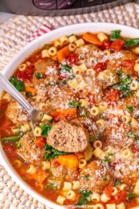 pasta meatball soup