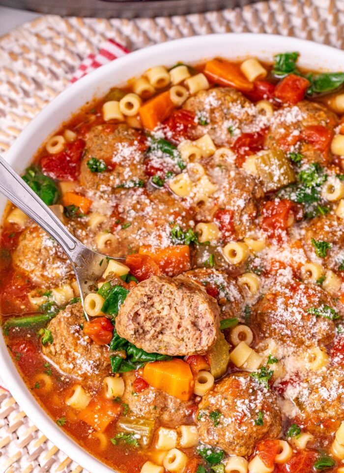 pasta meatball soup
