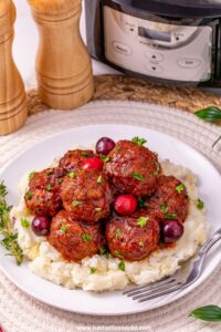 crockpot cranberry meatballs