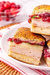 cranberry turkey sliders