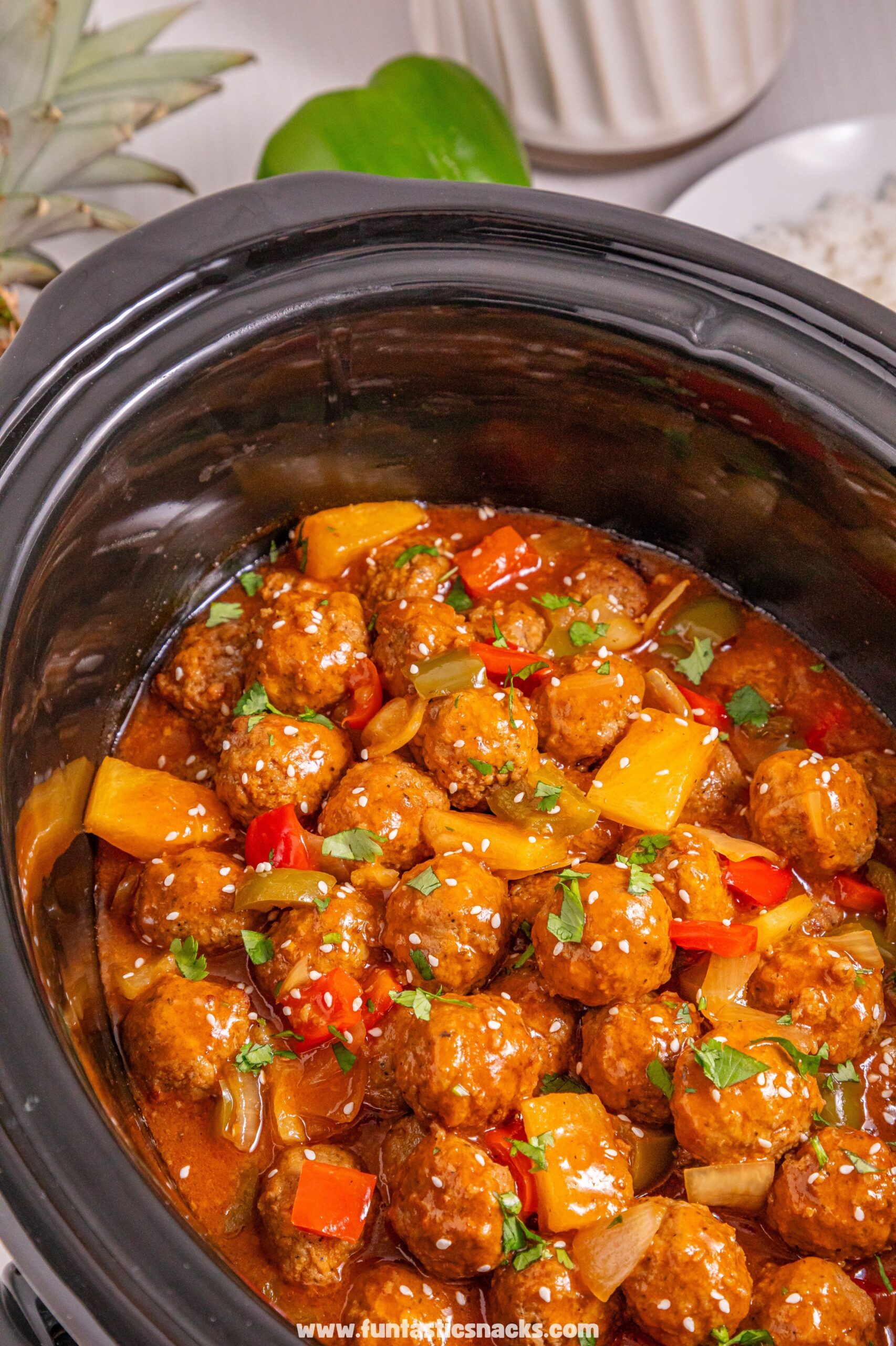 slow cooker sweet and sour meatballs