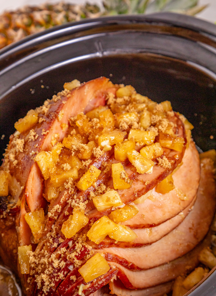 Slow Cooker Pineapple Ham