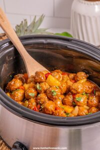 slow cooker sweet and sour meatballs