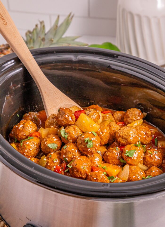 Slow Cooker Sweet And Sour Meatballs